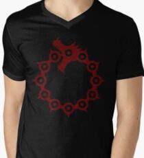 Dragon's Sin of Wrath Men's V-Neck T-Shirt