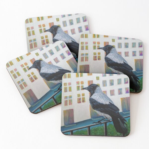 Item preview, Grey Collared Crow designed and sold by HayesAtHome.
