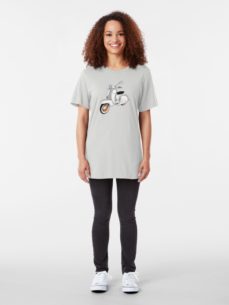 Alternate view of Scooter T-shirts Art: 1961 Series 2 Li 150 Scooter Design Slim Fit T-Shirt