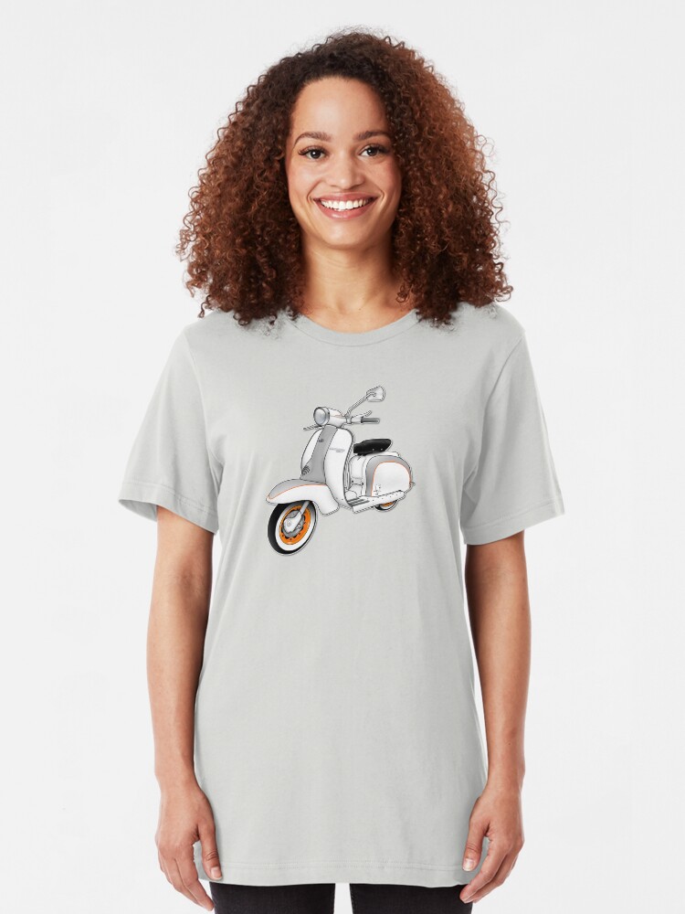 Alternate view of Scooter T-shirts Art: 1961 Series 2 Li 150 Scooter Design Slim Fit T-Shirt