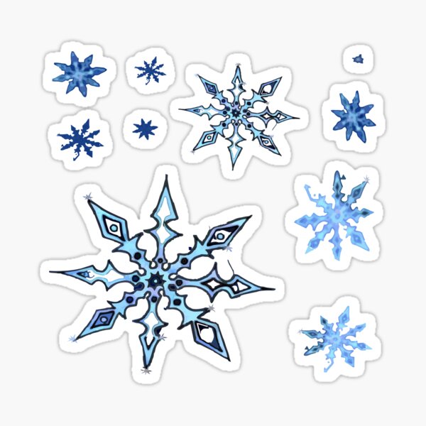 Snow Flakes 0003 Sticker