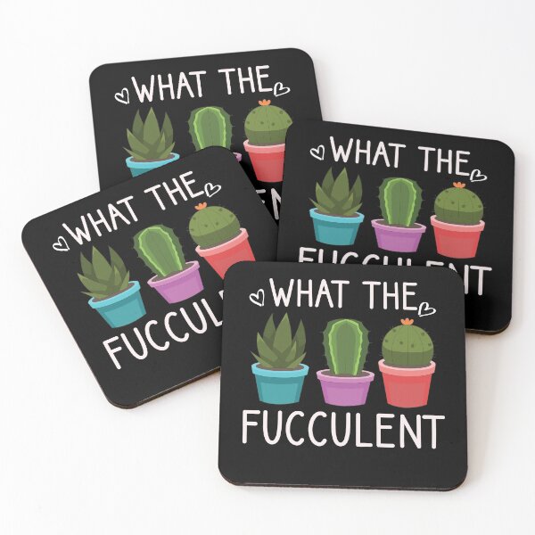 Item preview, WHAT THE FUCCULENT CACTUS: Funny plants/ green style/ vintage color designed and sold by Houssemanthony.