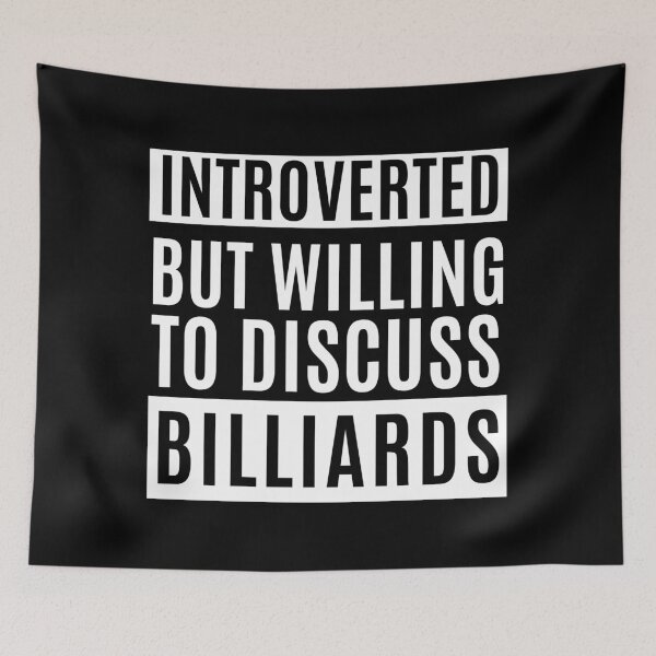 Item preview, Introverted But Willing To Discuss Billiards designed and sold by m95sim.