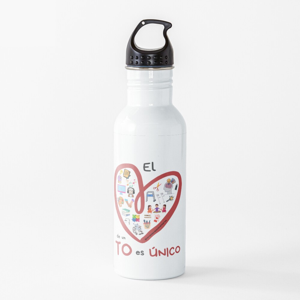 El corazón de un TO es único Botella de agua