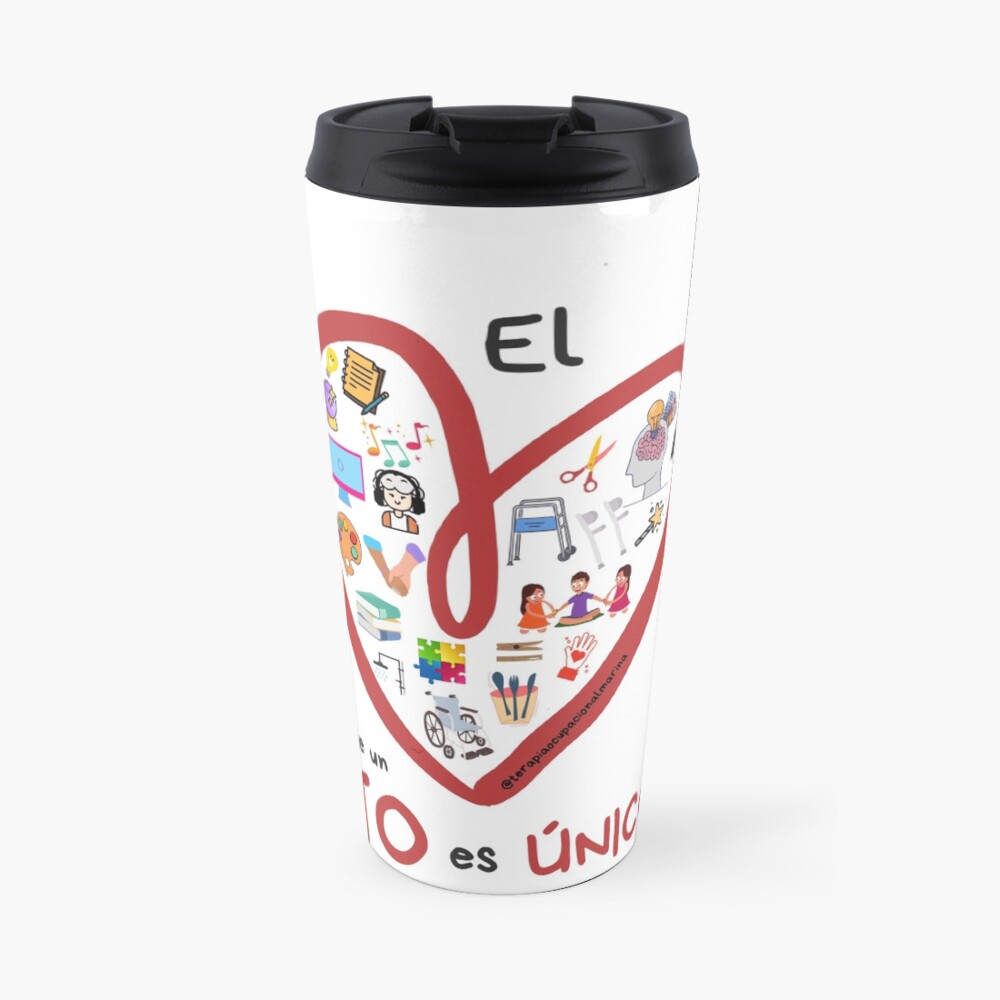 El corazón de un TO es único Taza de viaje