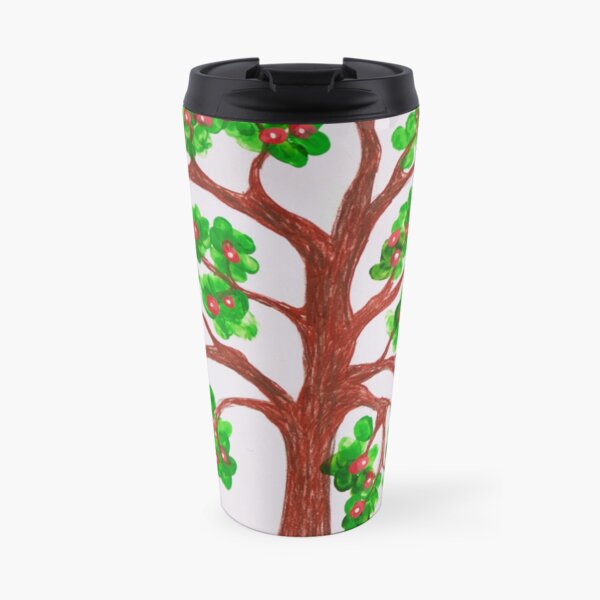 HHPS Art Show, Class KC, Watercolour: Blooming Blossoms Travel Mug