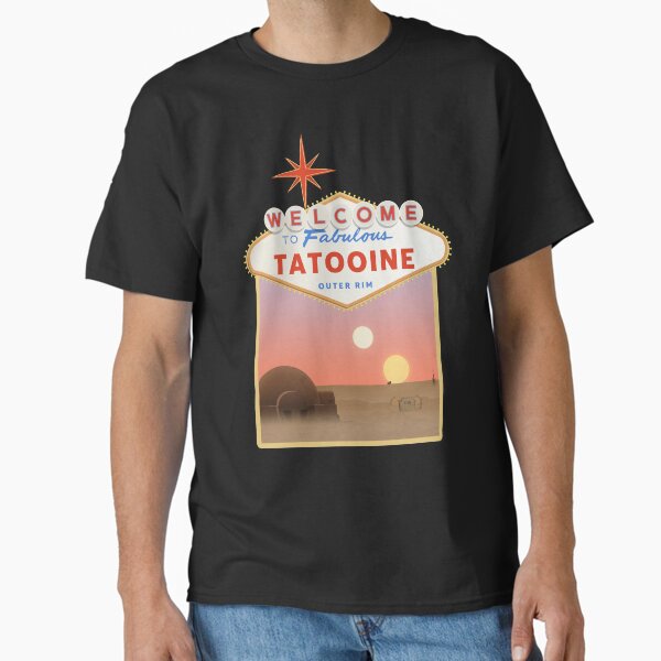 Vista previa del artículo con la obra «WELCOME TATOOINE OUTER RIM», diseñado y vendido por T-paw.