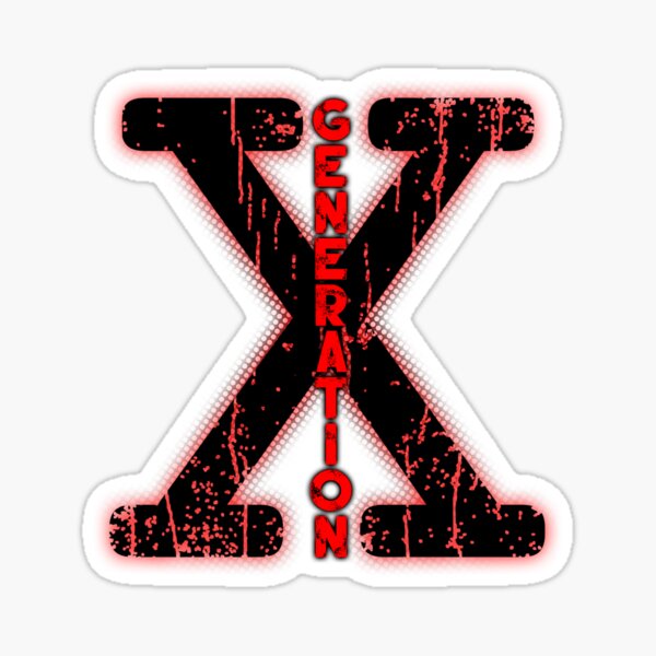 "Generation X" Sticker by rexraygun Redbubble