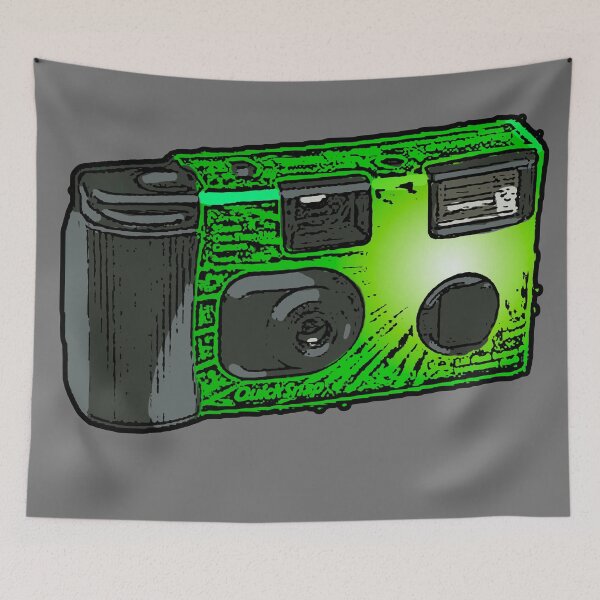 Item preview, Disposable Fujifilm 35mm camera drawing. designed and sold by AdotCOMB.