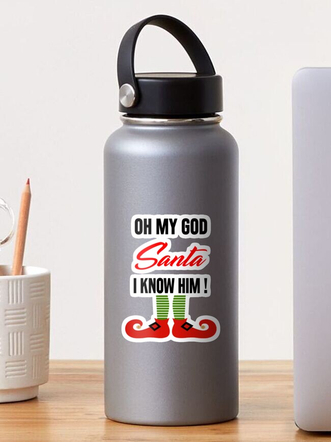 Buddy the Elf Santa, I know him! Tumbler Cup