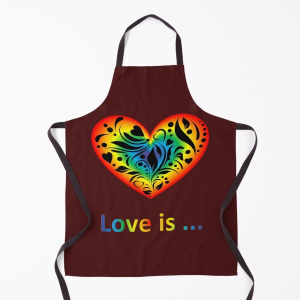 Item preview, Love is ... Shining rainbow heart with a pattern designed and sold by helenkaiy.