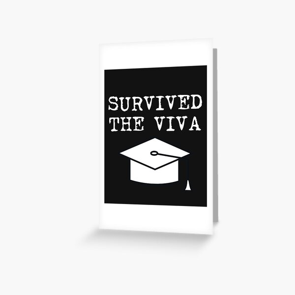 Item preview, Survived the Viva PhD Undergraduate Masters Graduation  designed and sold by DesignsofNote.