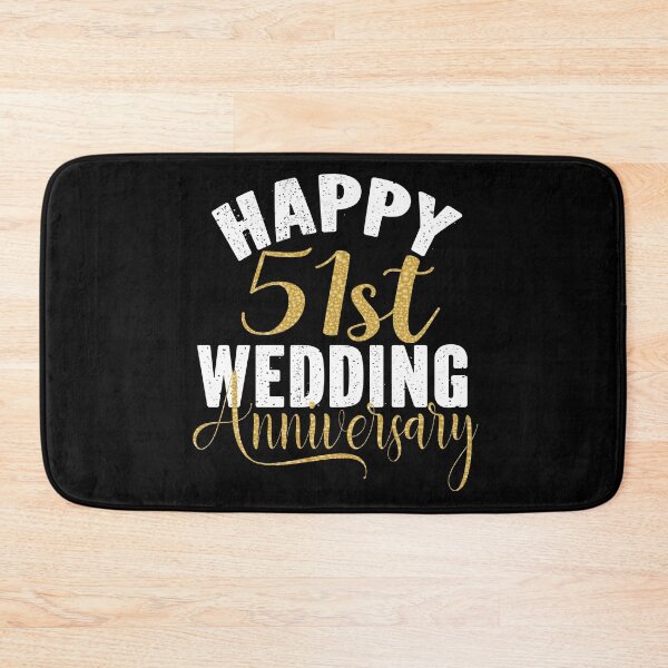 Item preview, Happy 51st Wedding Anniversary Matching Gift For Couples design designed and sold by Grabitees.