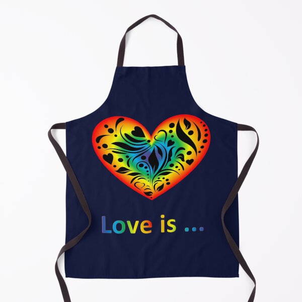Item preview, Love is ... Shining rainbow heart with a pattern designed and sold by helenkaiy.