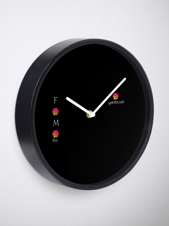 Alternate view of FOMO HEX Clock