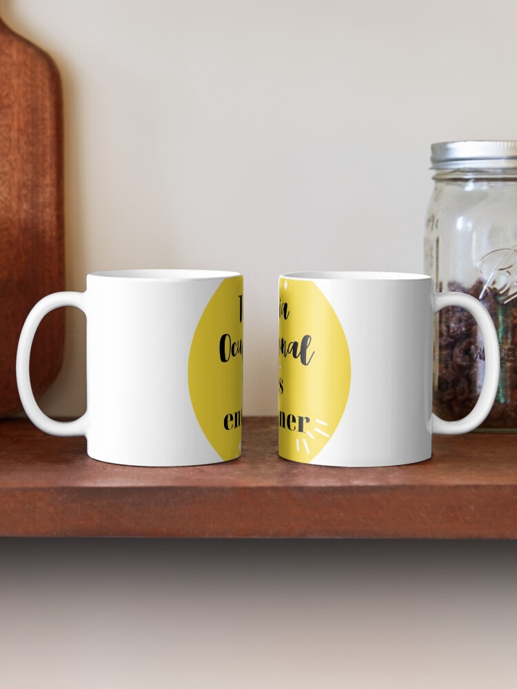 Vista alternativa de Taza Terapia Ocupacional NO es entretener