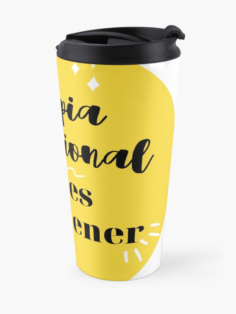 Vista alternativa de Taza de viaje Terapia Ocupacional NO es entretener