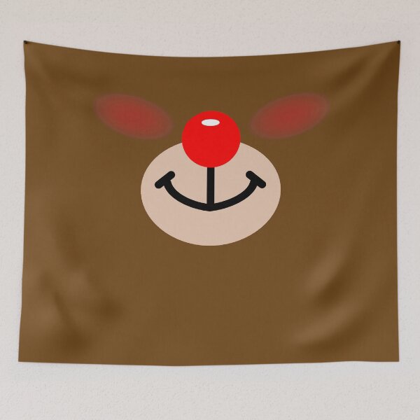 Item preview, Classic smiling Rudolph red nose blushing designed and sold by Deegital18.
