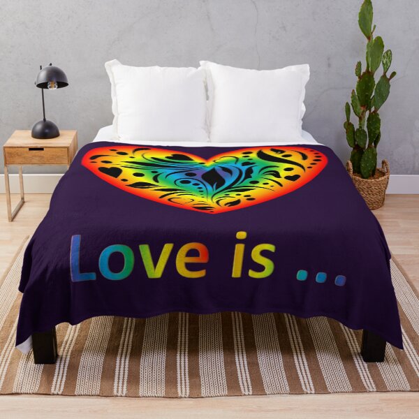 Item preview, Love is ... Shining rainbow heart with a pattern designed and sold by helenkaiy.