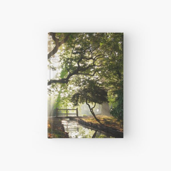 Morning Sun rays At Hampden Park, Eastbourne. Hardcover Journal