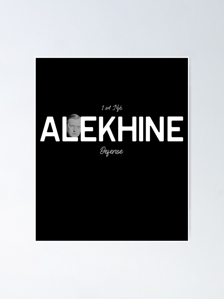 Chess Alekhine Defense Poster for Sale by hangingpawns