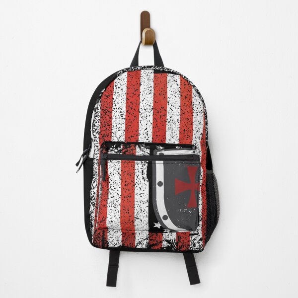 Item preview, Templar Knight Emblem American Flag Shield Crusades designed and sold by h44k0n.