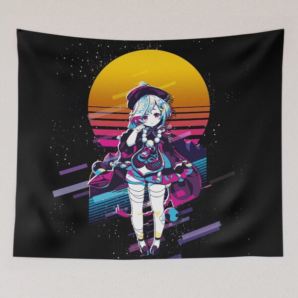 Item preview, Qiqi - Genshin Impact 80s retro designed and sold by MyRetroArt.