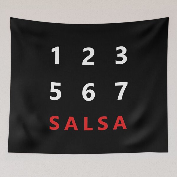 Item preview, "123...567... SALSA" dance count themed graphic designed and sold by LindaCooke.