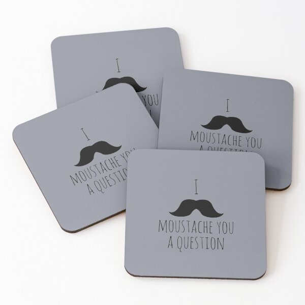 Item preview, Funny Moustache Pun designed and sold by hashnan21.