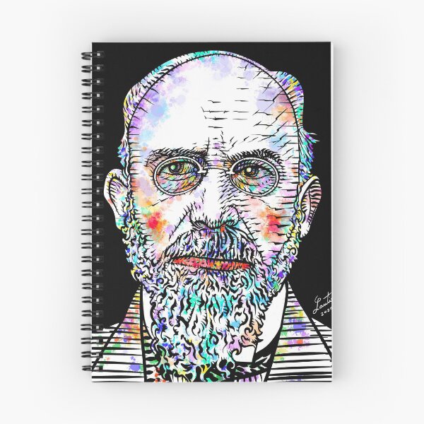 Item preview, ERIK SATIE watercolor and ink portrait designed and sold by lautir.