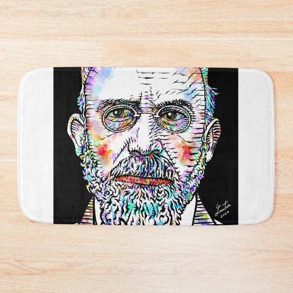 Item preview, ERIK SATIE watercolor and ink portrait designed and sold by lautir.