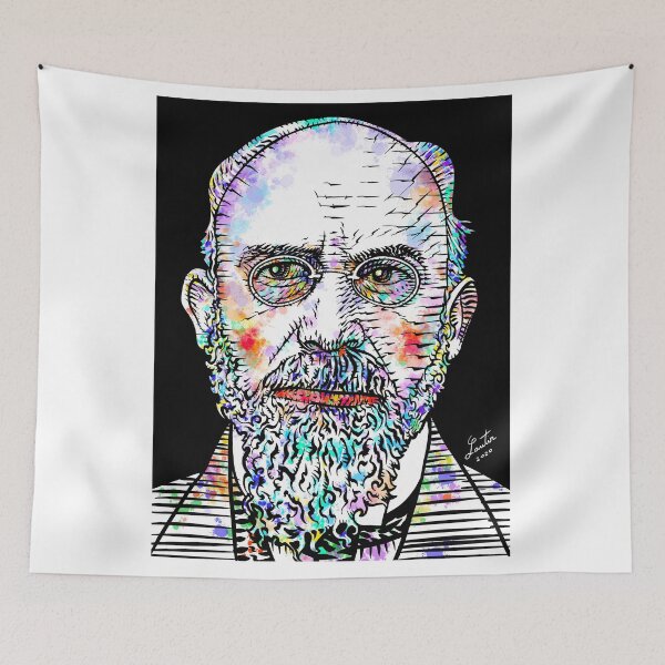 Item preview, ERIK SATIE watercolor and ink portrait designed and sold by lautir.