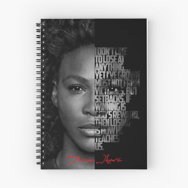 Item preview, Black and white Serena Williams quote poster designed and sold by Enea Kelo.