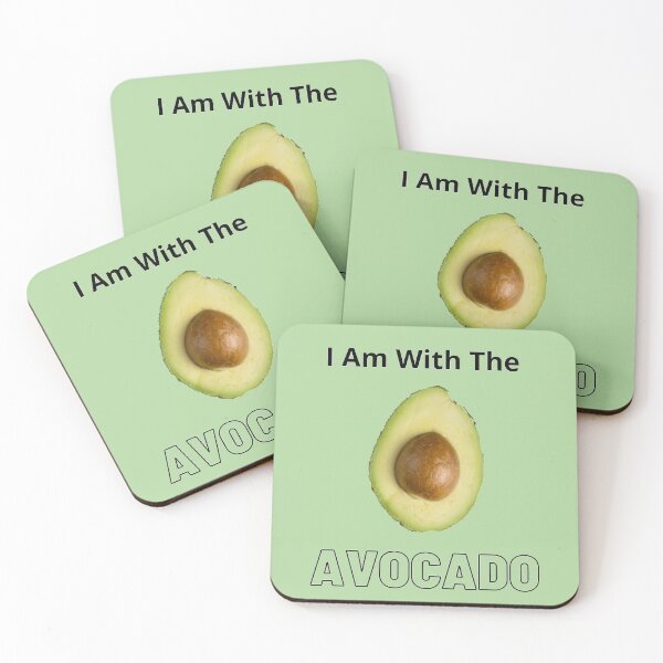 Item preview, I Am With The Avocado  designed and sold by ArtbyCharmante.