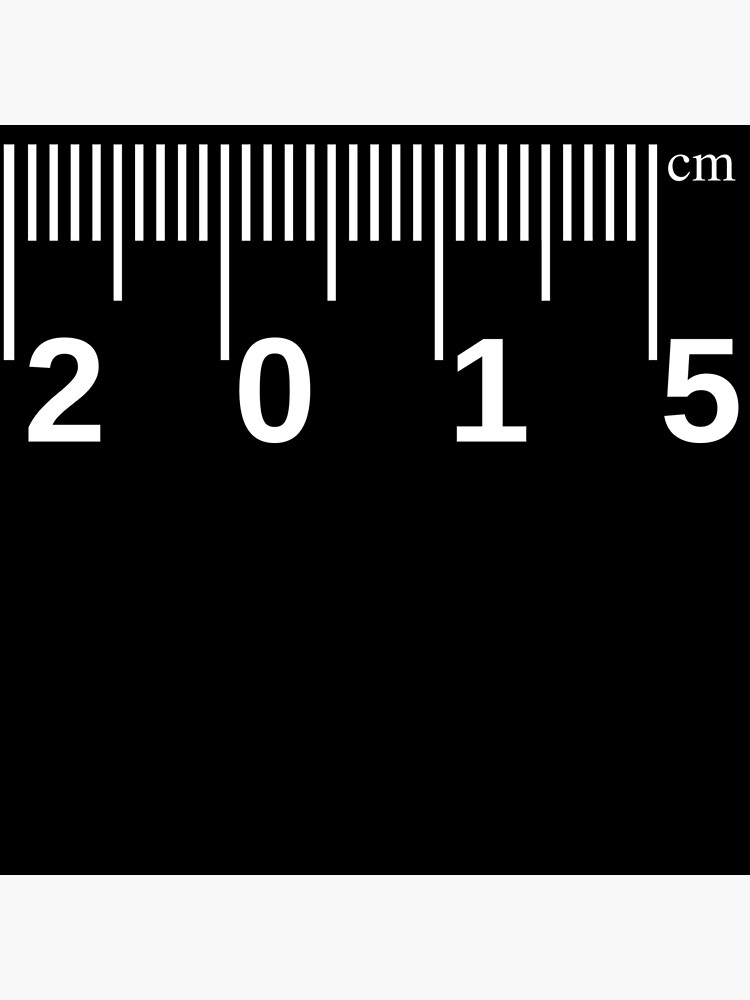 2015 cm tape measure/ruler design Photographic Print for Sale by  MabsCartel