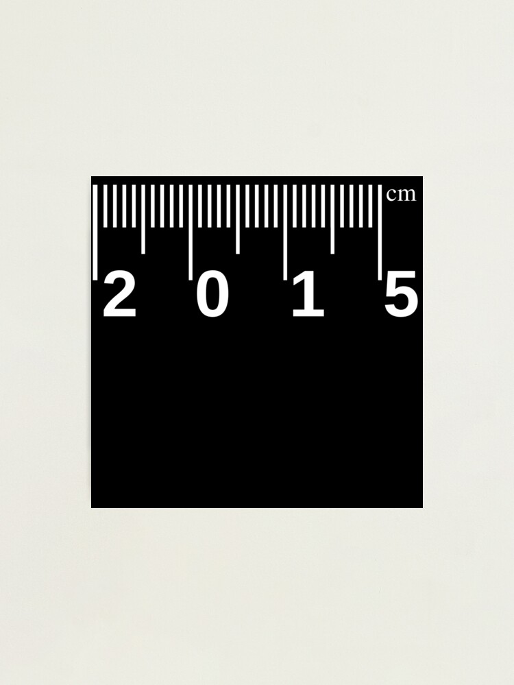 2015 cm tape measure/ruler design Photographic Print for Sale by  MabsCartel