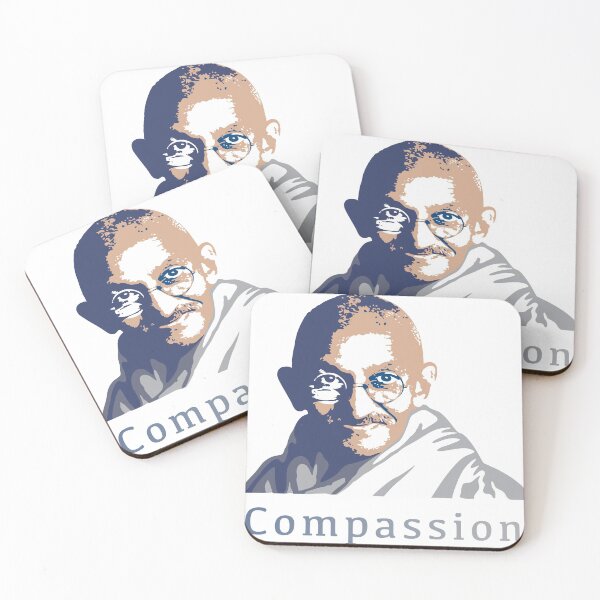 Item preview, Mahatma Gandhi, Compassion designed and sold by cyanoblau.