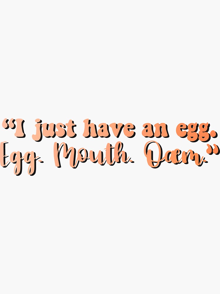 Egg. Mouth. Oæm.” Tubbo MCYT Quote" Sticker for Sale by JaypegDesigns
