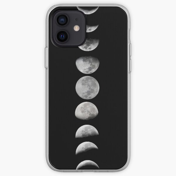 Fases de la luna Funda blanda para iPhone