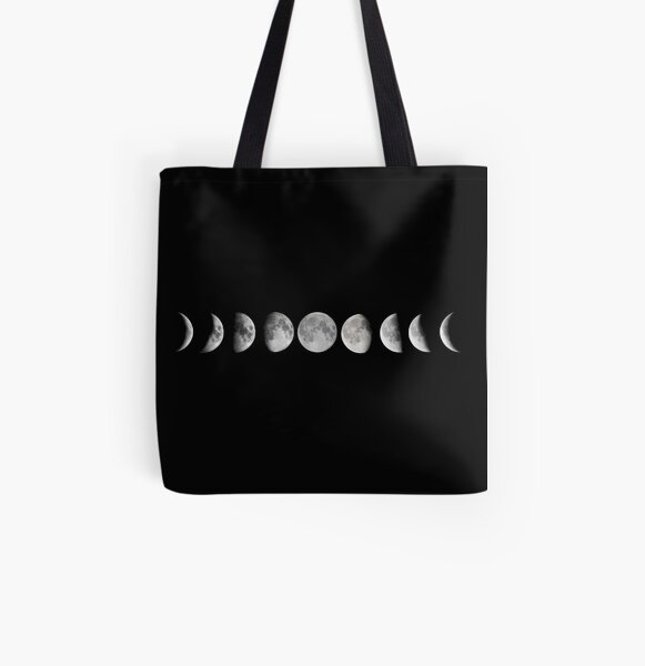 Moon phases All Over Print Tote Bag