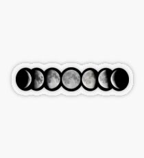 Mondphasen Transparenter Sticker