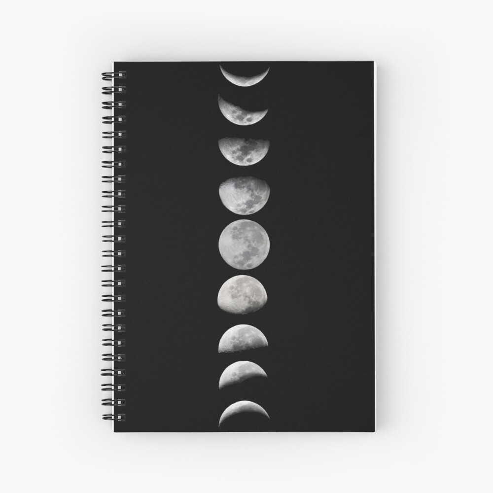 Moon phases Spiral Notebook