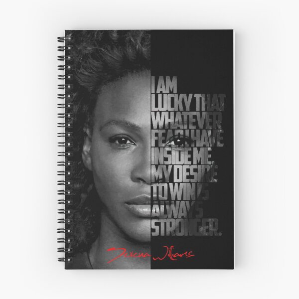 Item preview, Black and white Serena Williams quote poster designed and sold by Enea Kelo.