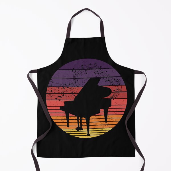 Item preview, Piano And Music Notes With Vintage Retro Sunset designed and sold by Primroaddesigns.