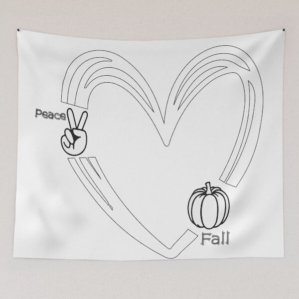Item preview, Peace Love  Fall & Pumpkin designed and sold by totidesigner.