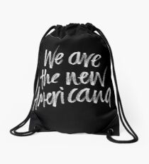 New Americana (white) Drawstring Bag