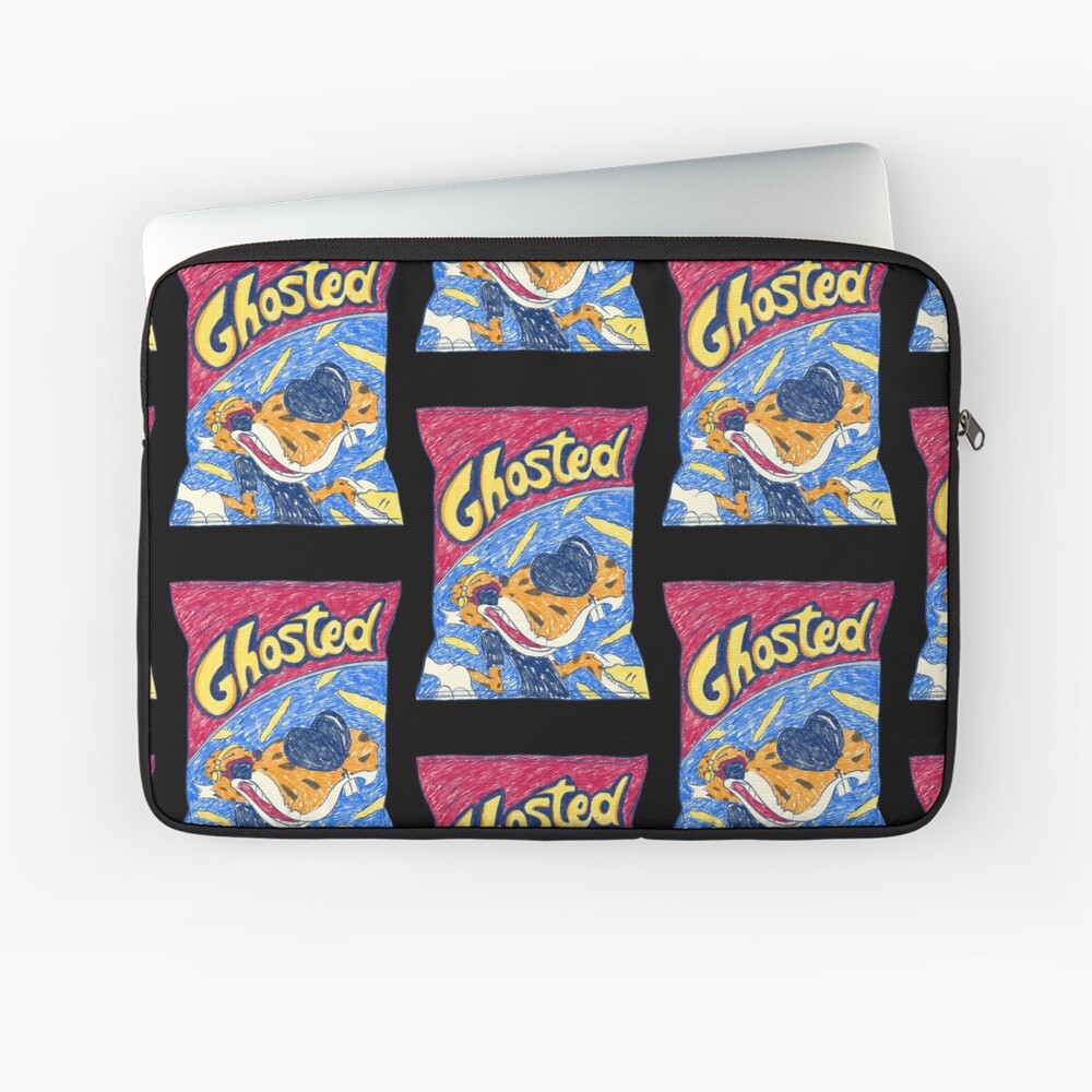 GHOSTED with Black Background Laptop Sleeve