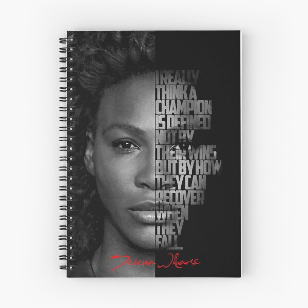 Item preview, Black and white Serena Williams quote poster designed and sold by Enea Kelo.