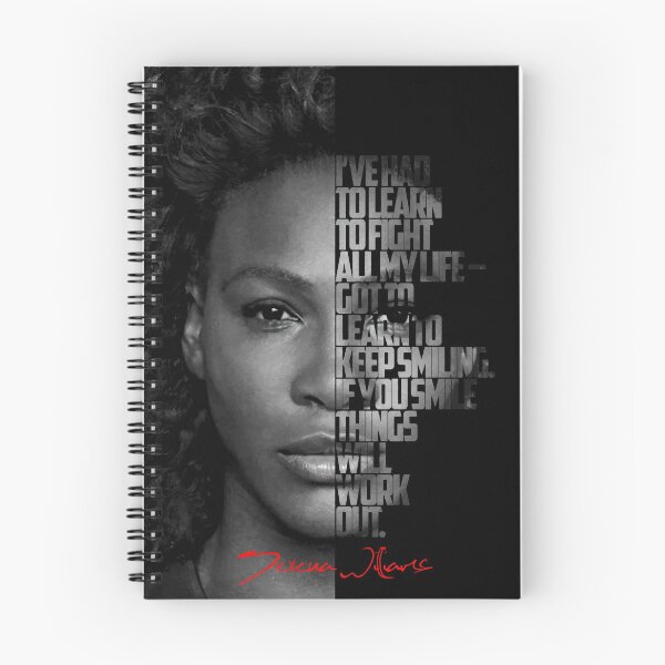 Item preview, Black and white Serena Williams quote poster designed and sold by Enea Kelo.