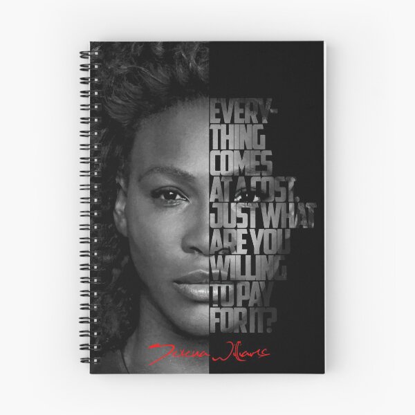 Item preview, Black and white Serena Williams quote poster designed and sold by Enea Kelo.